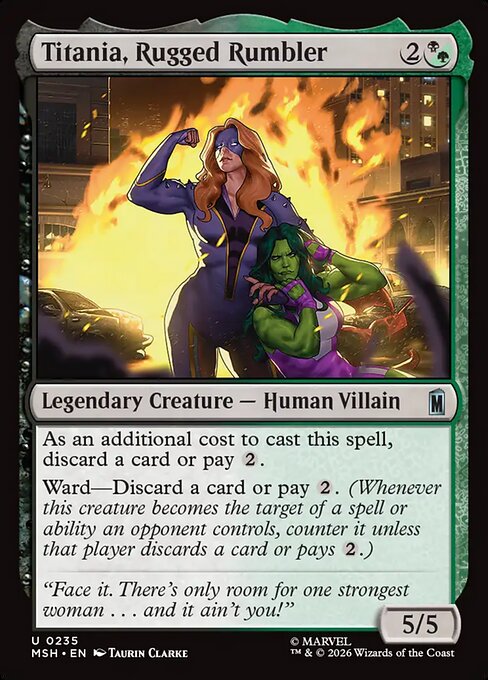 Titania, Rugged Rumbler (235) - Marvel Super Heroes - Game On