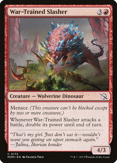 War-Trained Slasher (172) (Foil) - March of the Machine - Game On
