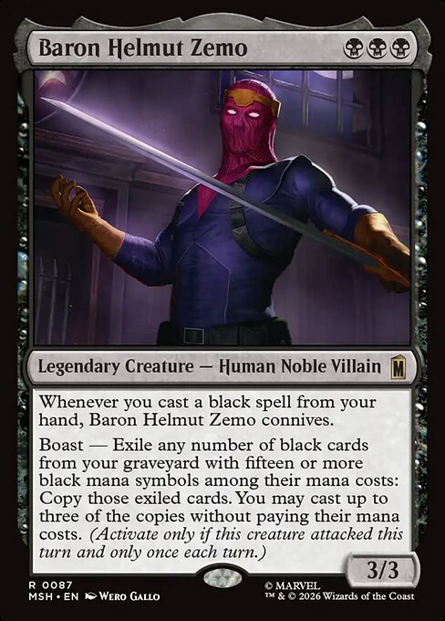 Baron Helmut Zemo (87) - Marvel Super Heroes - Game On