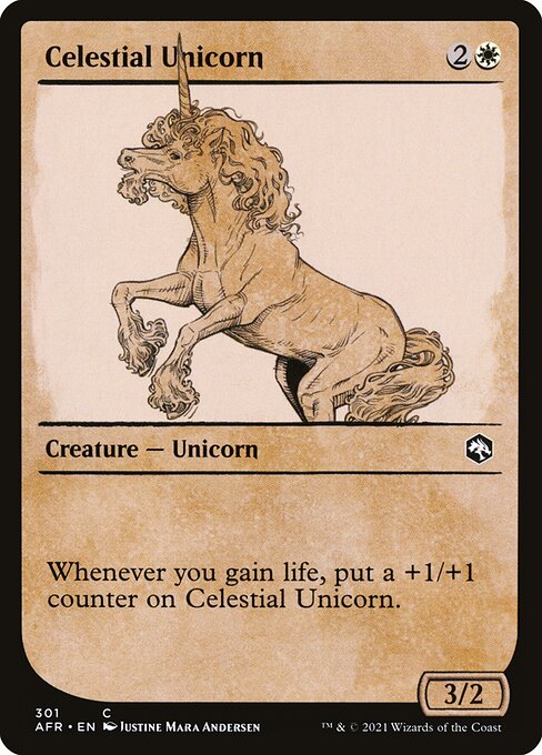 Celestial Unicorn (301) - SHOWCASE - Adventures in the Forgotten Realms - Game On