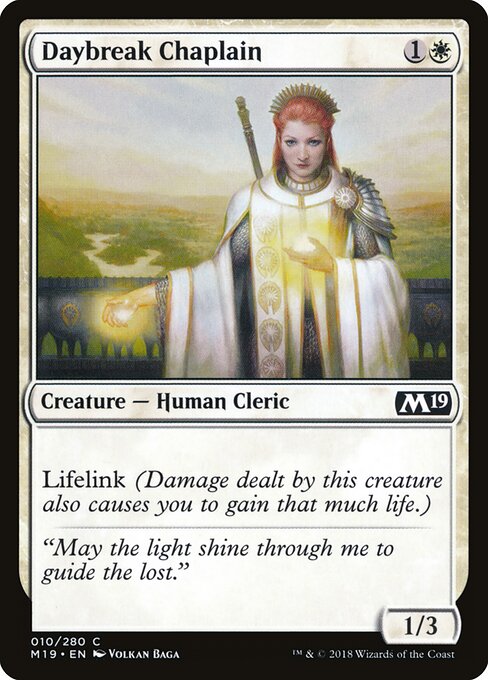 Daybreak Chaplain (10) (Foil) - Core Set 2019 - Game On