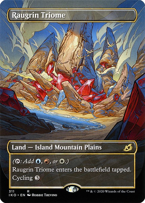 Raugrin Triome (311) - BORDERLESS - FULL ART - Ikoria: Lair of Behemoths - Game On