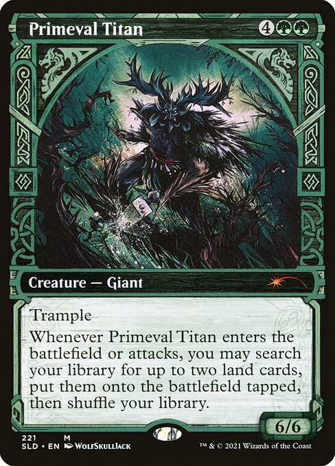 Primeval Titan (221) - SHOWCASE (Foil) - Secret Lair Drop - Game On