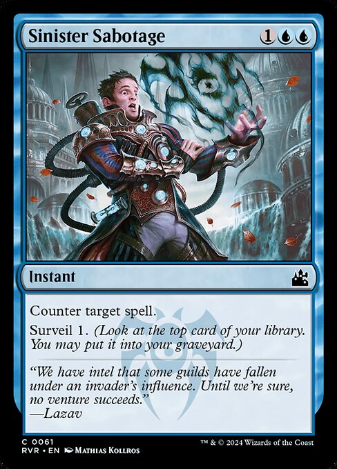 Sinister Sabotage (61) (Foil) - Ravnica Remastered - Game On