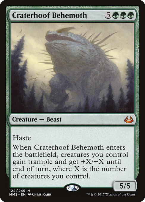 Craterhoof Behemoth (122) - Modern Masters 2017 - Game On