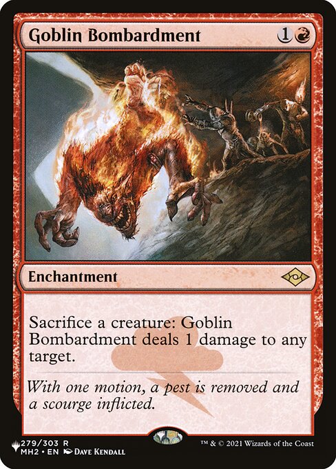 Goblin Bombardment (MH2-279) - The List - Game On