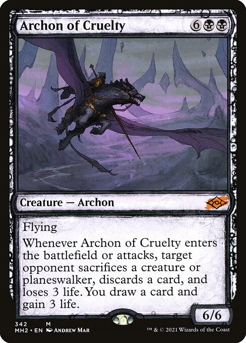 Archon of Cruelty (342) - SHOWCASE (Foil) - Modern Horizons 2 - Game On