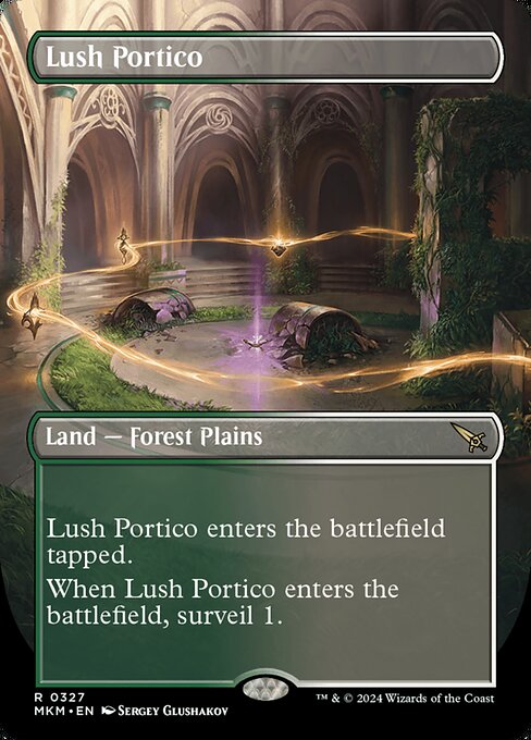 Lush Portico (327) - BORDERLESS (Foil) - Murders at Karlov Manor - Game On