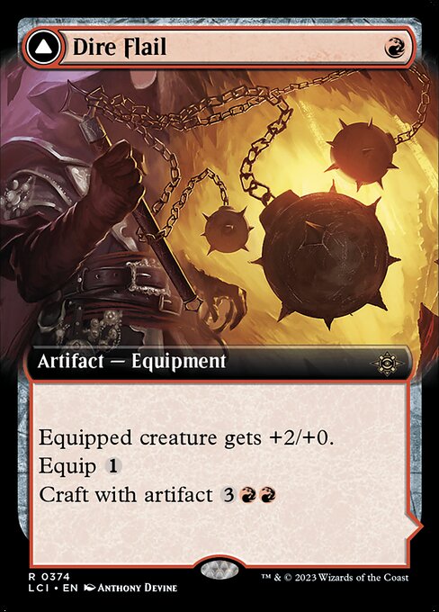Dire Flail // Dire Blunderbuss (374) - EXTENDED ART - The Lost Caverns of Ixalan - Game On