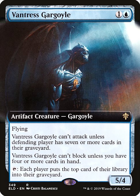 Vantress Gargoyle (349) - EXTENDED ART - Throne of Eldraine - Game On
