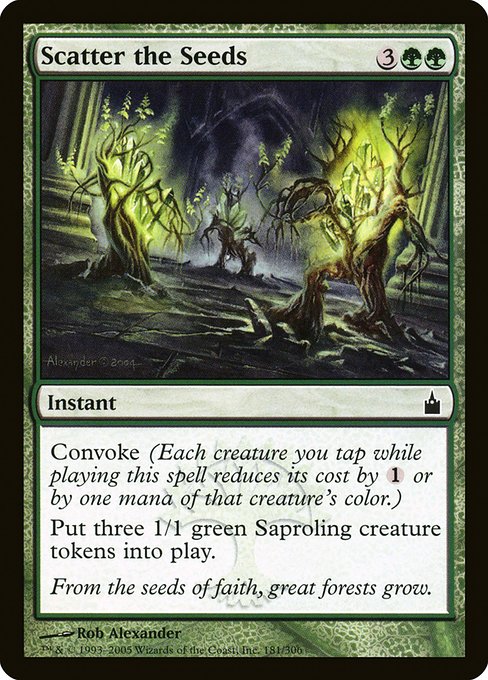 Scatter the Seeds (181) (Foil) - Ravnica: City of Guilds - Game On