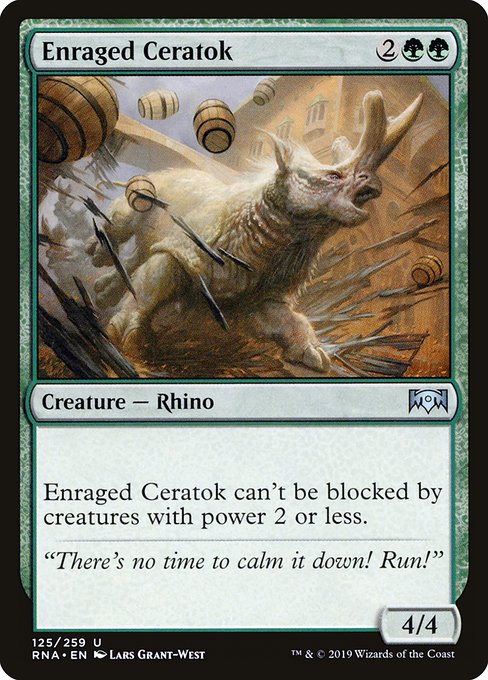 Enraged Ceratok (125) (Foil) - Ravnica Allegiance - Game On