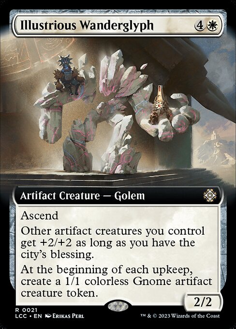 Illustrious Wanderglyph (21) - EXTENDED ART - The Lost Caverns of Ixalan Commander - Game On