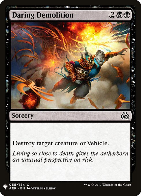 Daring Demolition (AER-55) - The List - Game On