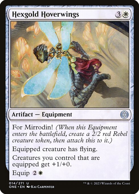 Hexgold Hoverwings (14) (Foil) - Phyrexia: All Will Be One - Game On