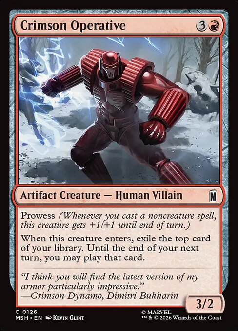 Crimson Operative (126) - Marvel Super Heroes - Game On