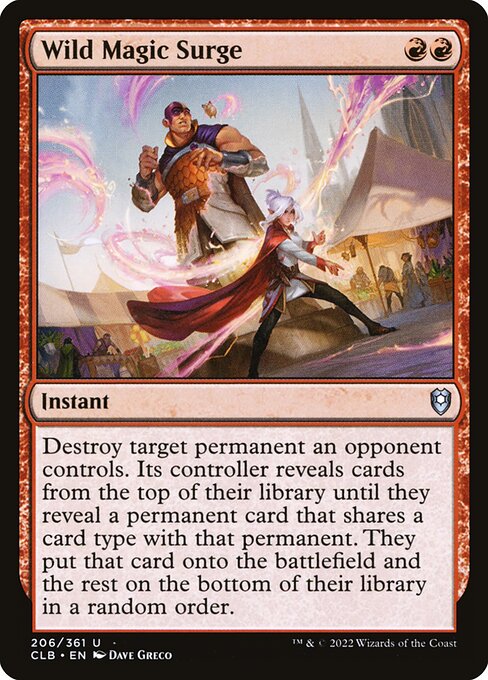 Wild Magic Surge (206) (Foil) - Commander Legends: Battle for Baldur's Gate - Game On