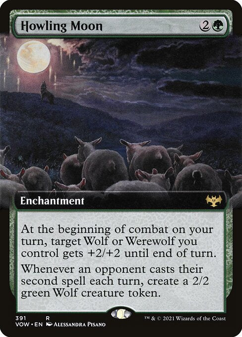 Howling Moon (391) - EXTENDED ART - Innistrad: Crimson Vow - Game On