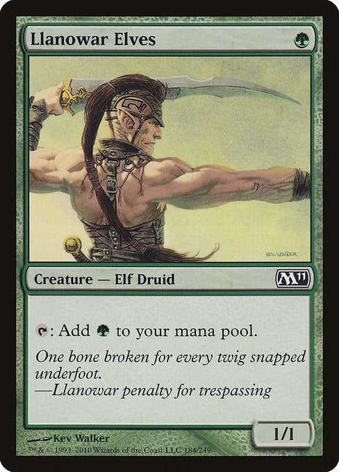 Llanowar Elves (184) - Magic 2011 - Game On