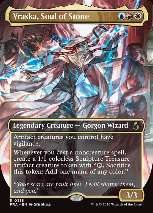 Vraska, Soul of Stone (318) - BORDERLESS (Foil) - Reality Fracture - Game On