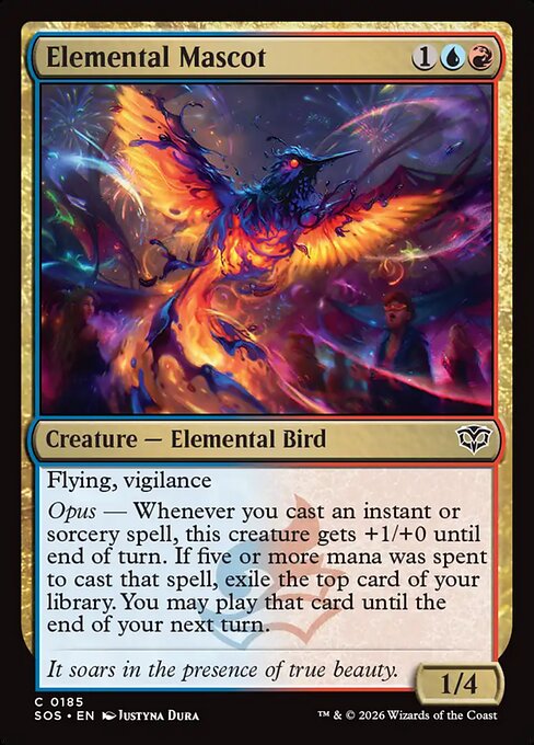 Elemental Mascot (185) (Foil) - Secrets of Strixhaven - Game On