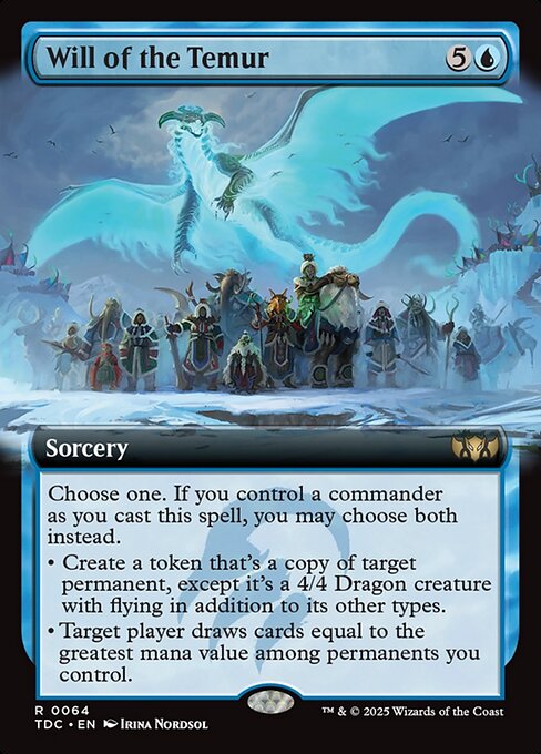 Will of the Temur (64) - EXTENDED ART - Tarkir: Dragonstorm Commander - Game On