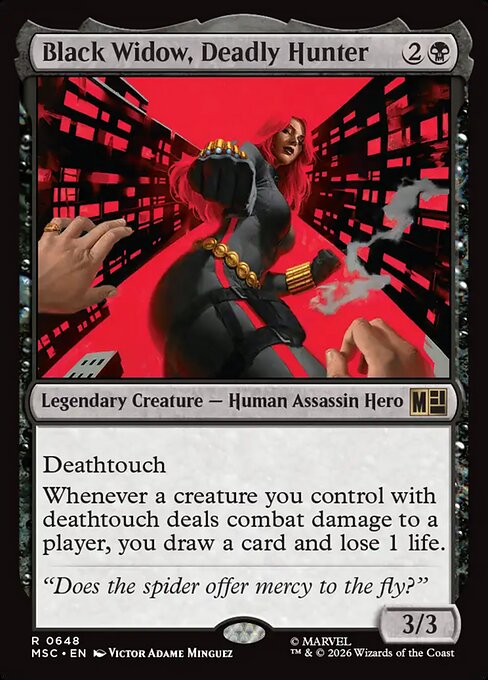 Black Widow, Deadly Hunter (648) - Marvel Super Heroes Commander - Game On