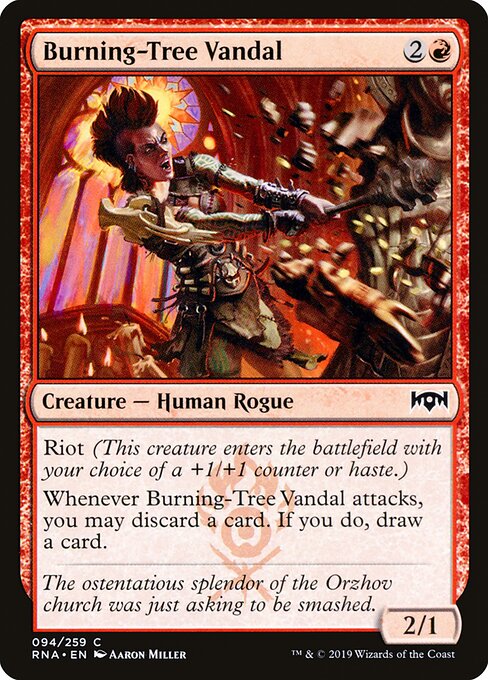 Burning-Tree Vandal (94) (Foil) - Ravnica Allegiance - Game On