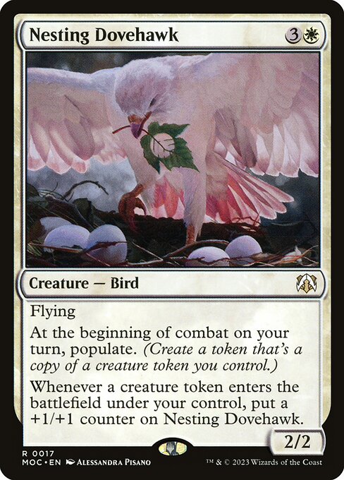 Nesting Dovehawk (17) - March of the Machine Commander - Game On