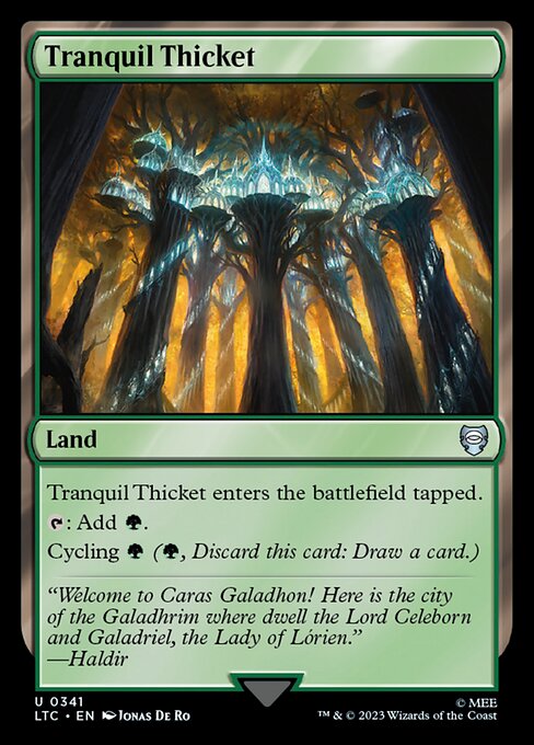 Tranquil Thicket (341) - Tales of Middle-earth Commander - Game On