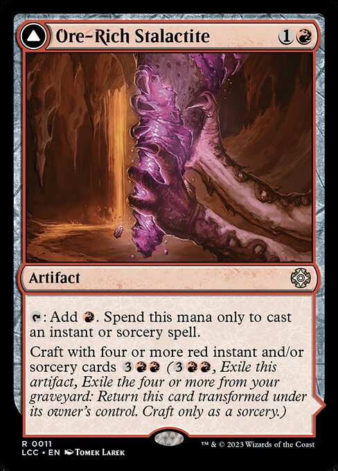 Ore-Rich Stalactite // Cosmium Catalyst (11) - The Lost Caverns of Ixalan Commander - Game On