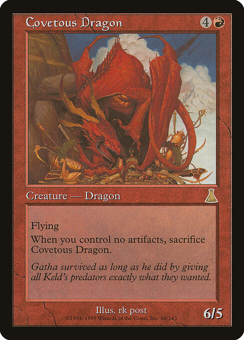 Covetous Dragon (80) (Foil) - Urza's Destiny - Game On
