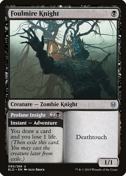 Foulmire Knight // Profane Insight (90) - Throne of Eldraine - Game On