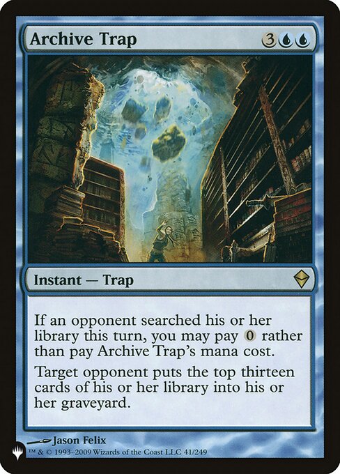 Archive Trap (ZEN-41) - The List - Game On