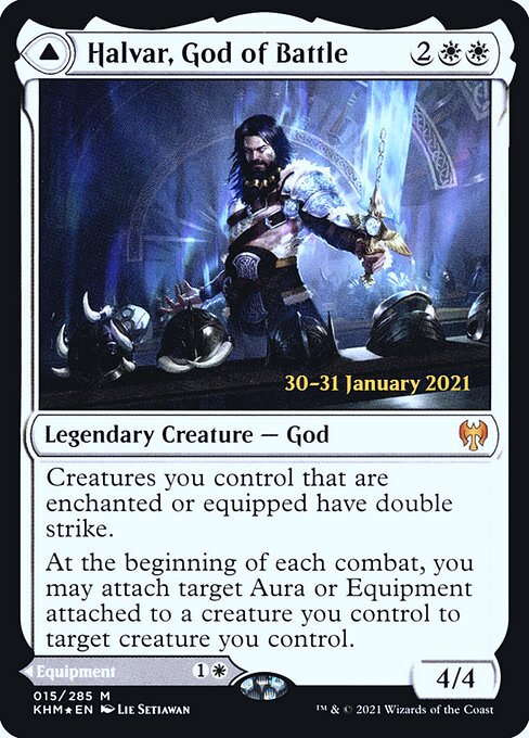 Halvar, God of Battle // Sword of the Realms (15s) (Foil) - Kaldheim Promos - Game On