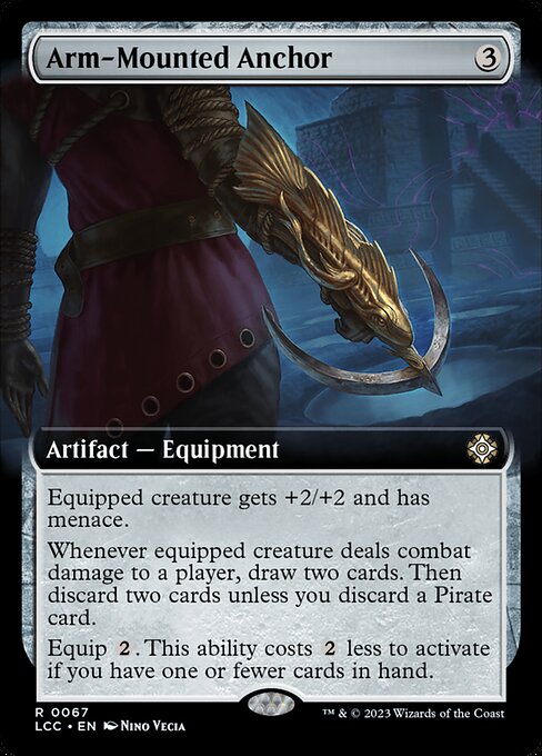 Arm-Mounted Anchor (67) - EXTENDED ART - The Lost Caverns of Ixalan Commander - Game On