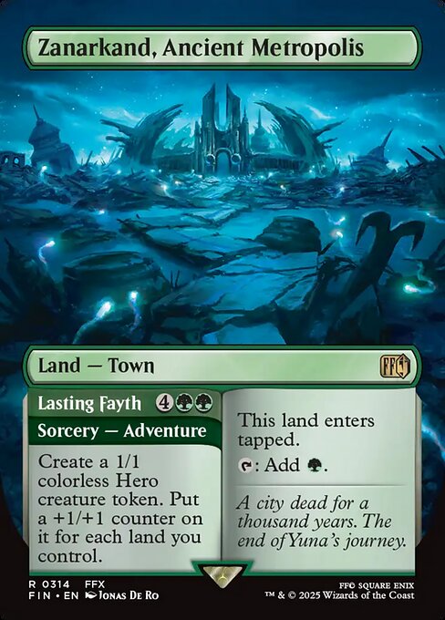 Zanarkand, Ancient Metropolis // Lasting Fayth (314) - BORDERLESS - FULL ART - Final Fantasy - Game On