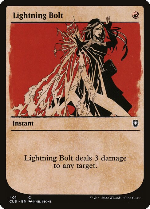 Lightning Bolt (401) - SHOWCASE - Commander Legends: Battle for Baldur's Gate - Game On