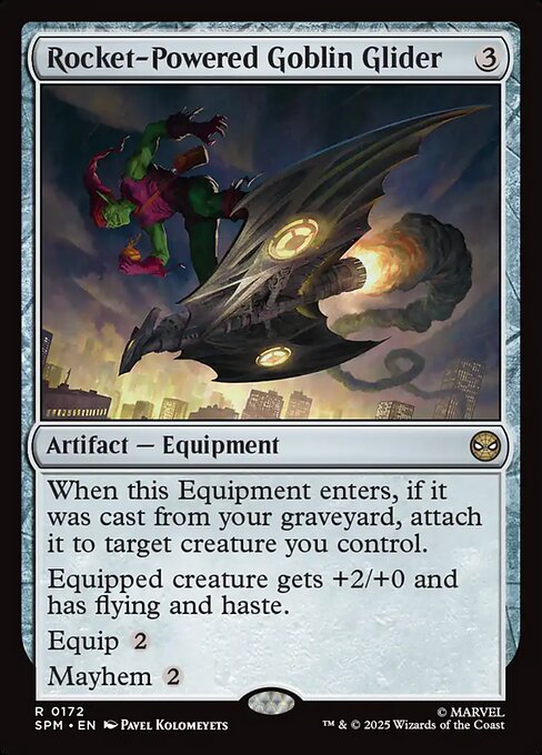 Rocket-Powered Goblin Glider (172) (Foil) - Marvel's Spider-Man - Game On