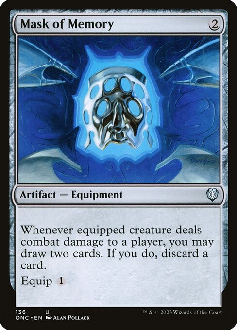 Mask of Memory (136) - Phyrexia: All Will Be One Commander - Game On