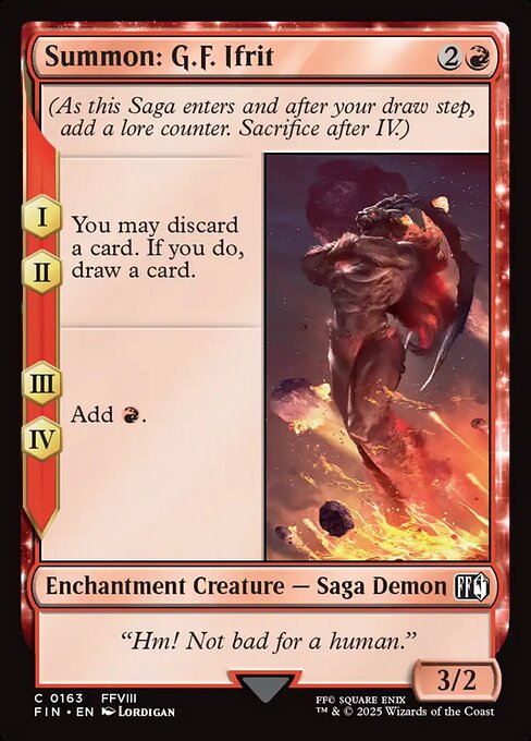 Summon: G.F. Ifrit (163) (Foil) - Final Fantasy - Game On