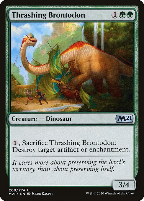 Thrashing Brontodon (209) - Core Set 2021 - Game On