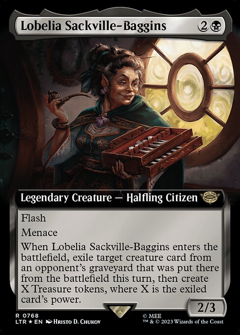 Lobelia Sackville-Baggins (768) - EXTENDED ART (Foil) - The Lord of the Rings: Tales of Middle-earth - Game On