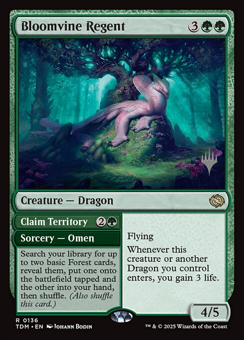 Bloomvine Regent // Claim Territory (136p) - Tarkir: Dragonstorm Promos - Game On