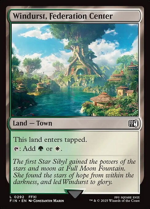 Windurst, Federation Center (292) (Foil) - Final Fantasy - Game On