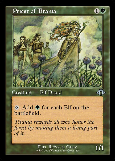 Priest of Titania (428) (Foil) - Modern Horizons 3 - Game On
