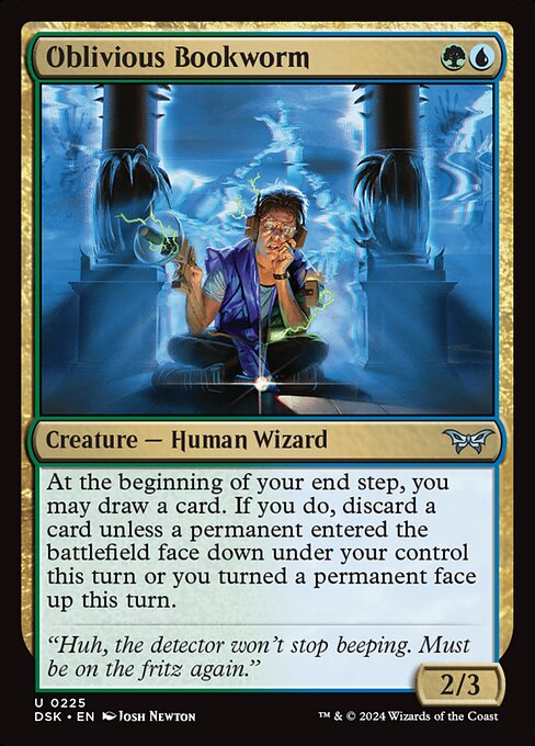 Oblivious Bookworm (225) (Foil) - Duskmourn: House of Horror - Game On