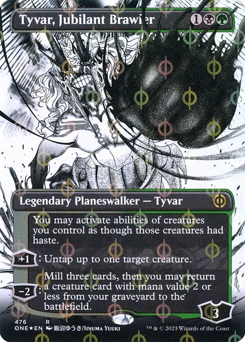 Tyvar, Jubilant Brawler (476) - BORDERLESS (Foil) - Phyrexia: All Will Be One - Game On