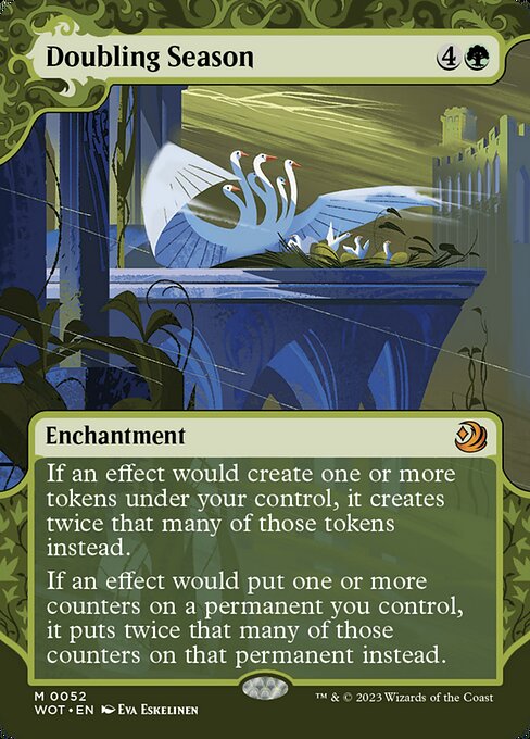 Doubling Season (52) - BORDERLESS - Wilds of Eldraine: Enchanting Tales - Game On