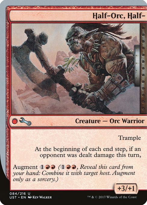 Half-Orc, Half- (84) (Foil) - Unstable - Game On